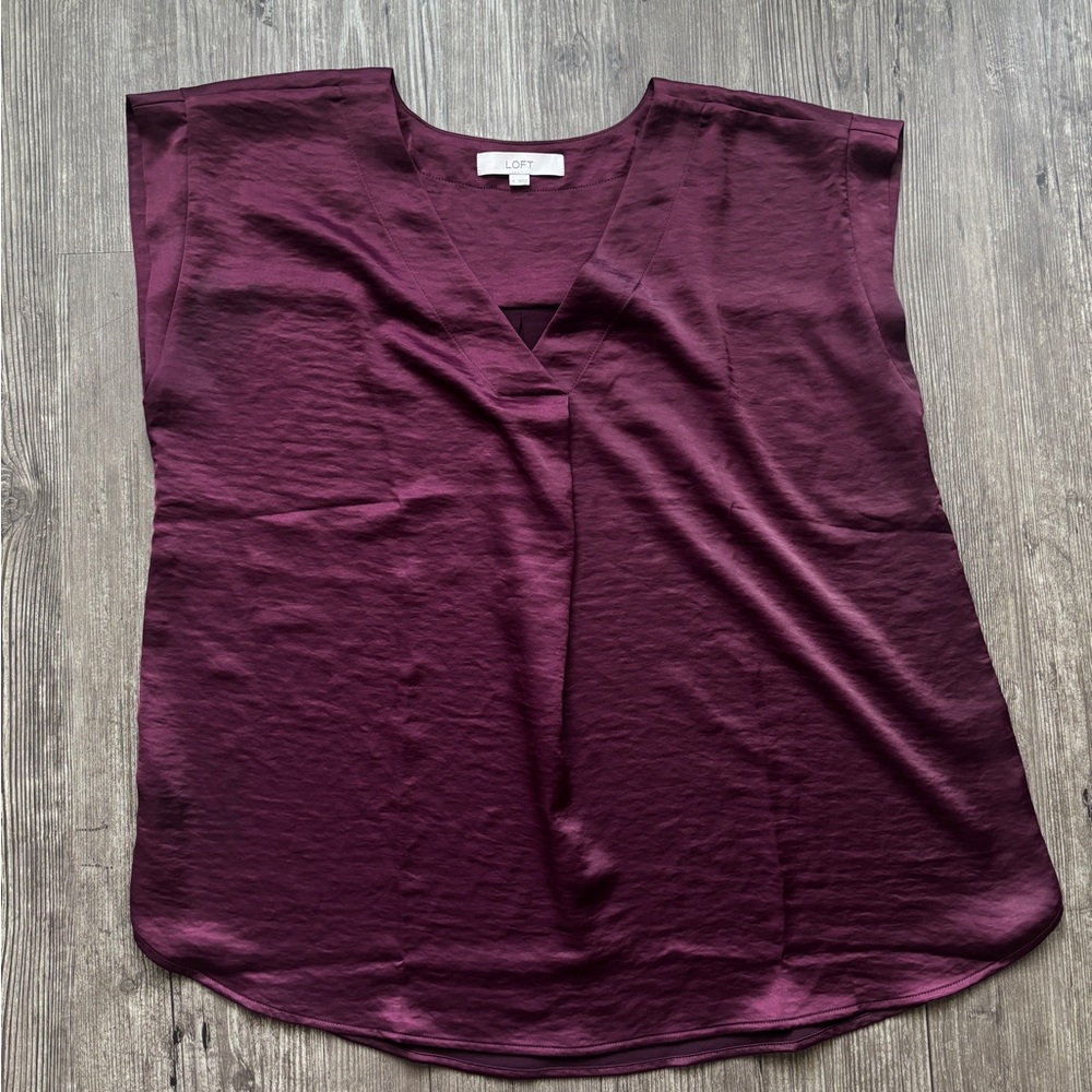LOFT Women's Purple Top